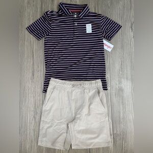 Wrangler Beige Men's Flat Front Shorts